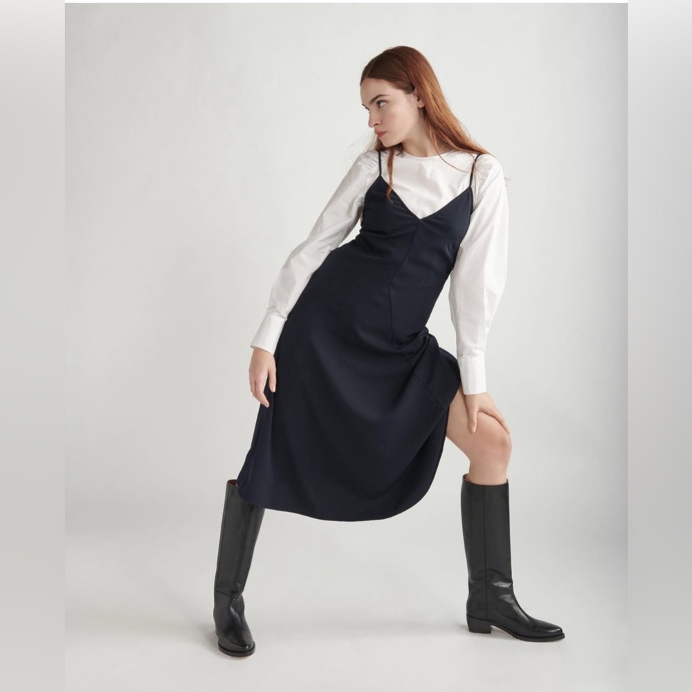 Midnights Navy slip dress Thakoon